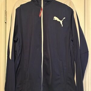 Puma Contrast JKT Peacoat-Puma White